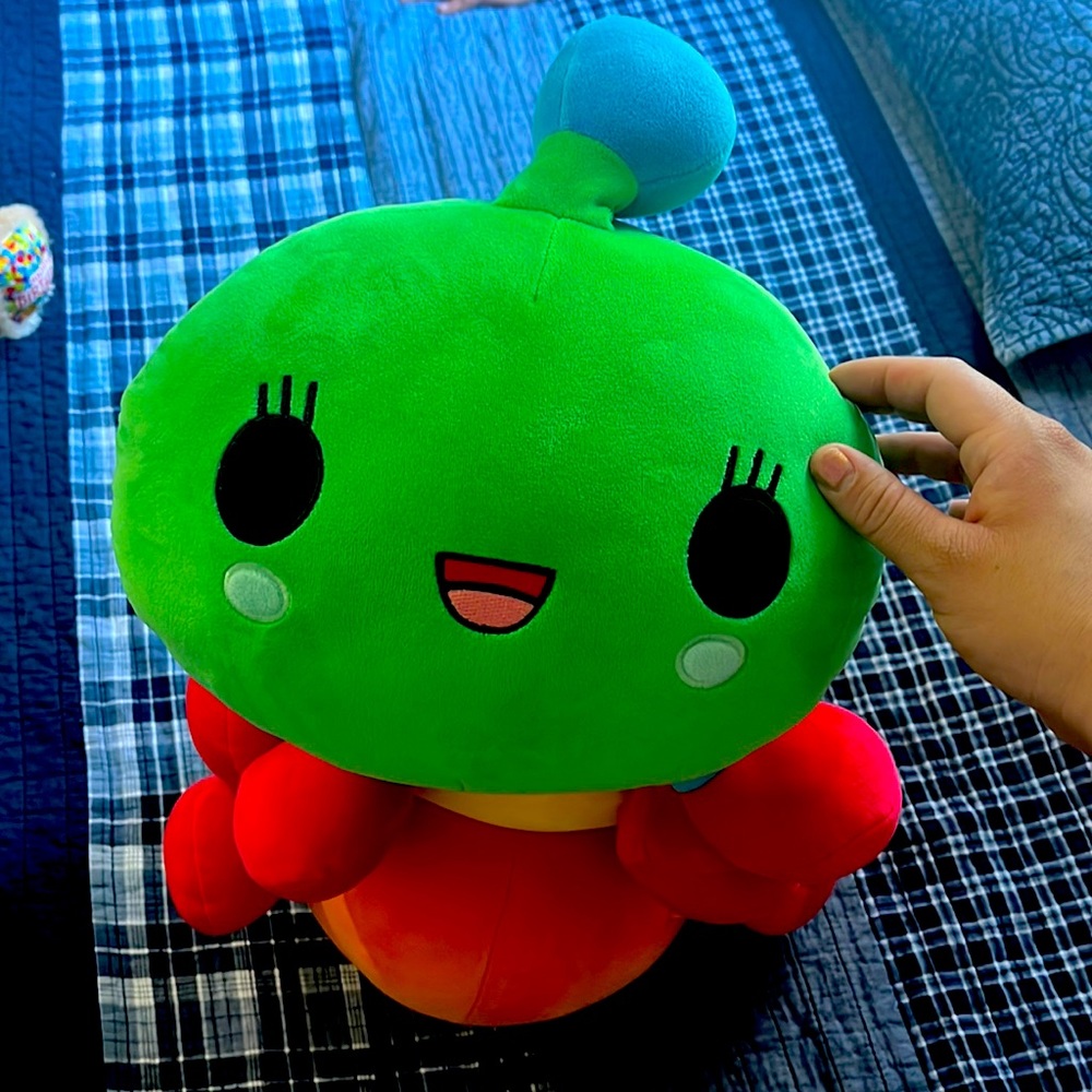 Forgotten caterpillar plush pillow